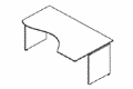 Стол письменный с прямолинейной столешницей (Ширина 800мм.)